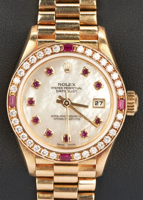 rolex ruby bezel.